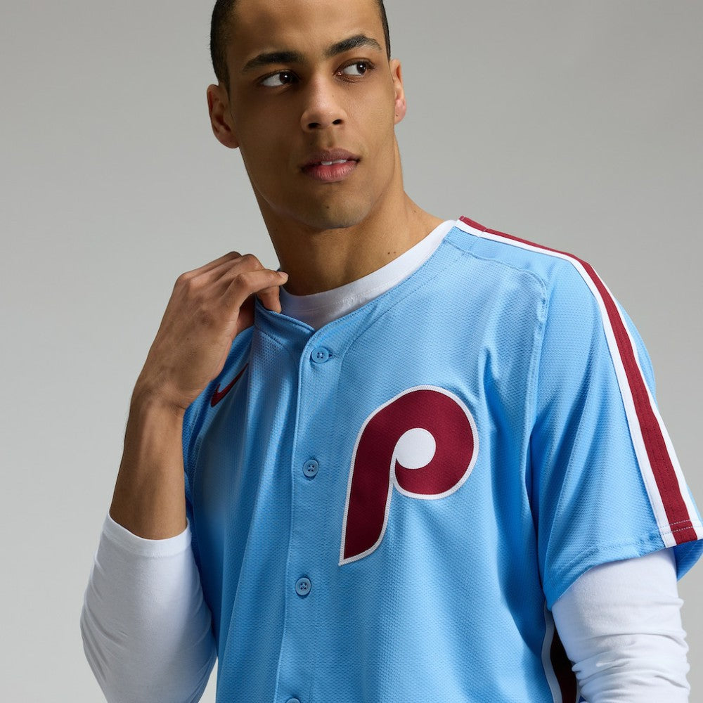 Light Blue Philadelphia Phillies Nike Alternate Elite Jersey