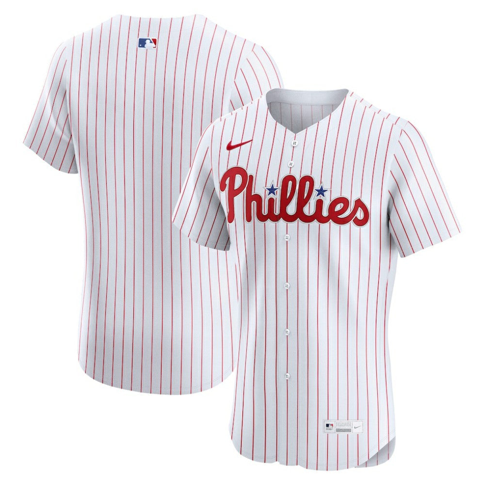 White Philadelphia Phillies Nike Home Elite Jersey
