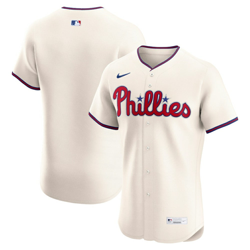 Cream Philadelphia Phillies Nike Alternate 2 Elite Jersey