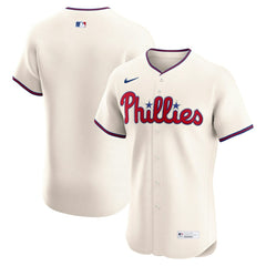Cream Philadelphia Phillies Nike Alternate 2 Elite Jersey