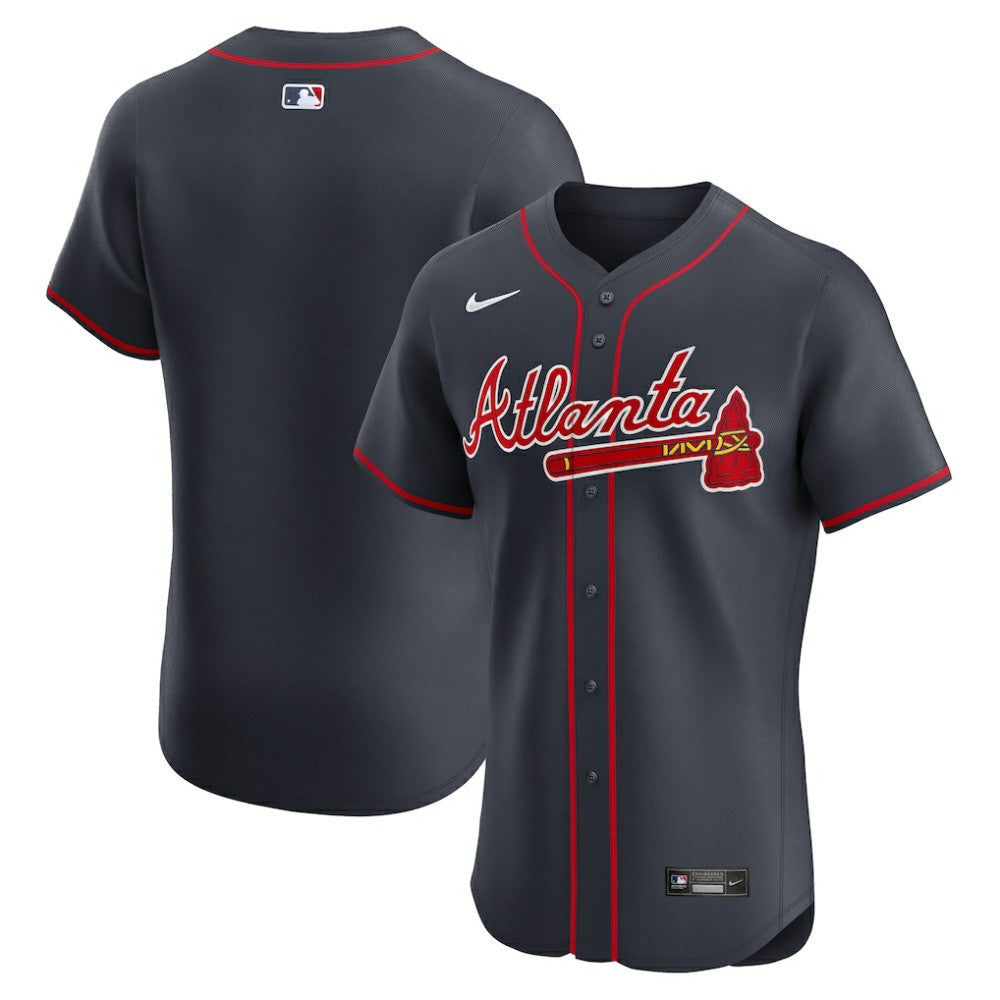 Navy Atlanta Braves Nike Alternate Elite Jersey