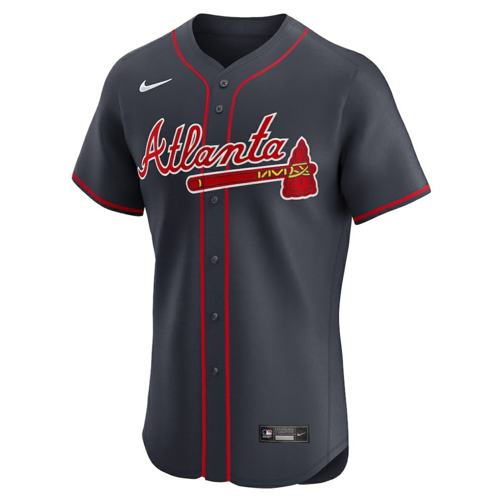Navy Atlanta Braves Nike Alternate Elite Jersey