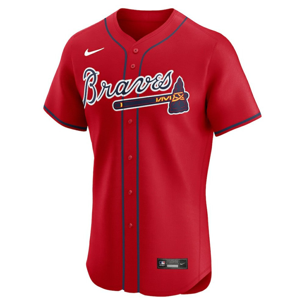 Red Atlanta Braves Nike Alternate Elite Jersey