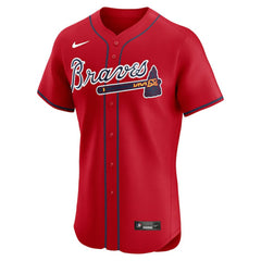 Red Atlanta Braves Nike Alternate Elite Jersey