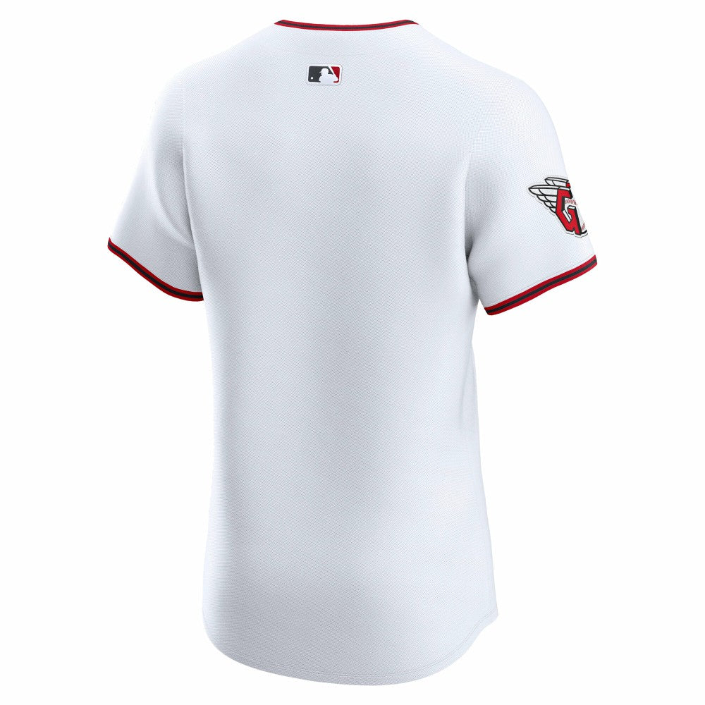 White Cleveland Guardians Nike Home Elite Jersey