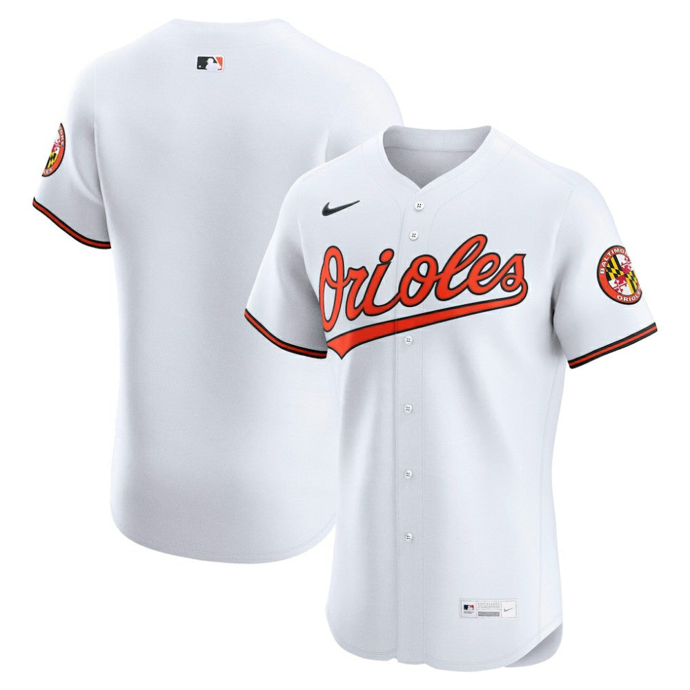 White Baltimore Orioles Nike Home Elite Jersey