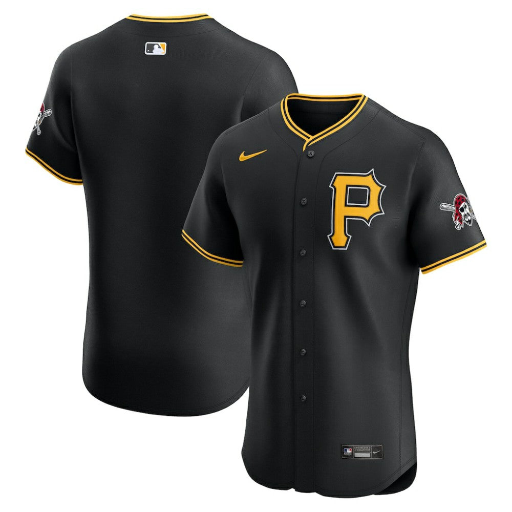 Black Pittsburgh Pirates Nike Alternate Elite Jersey