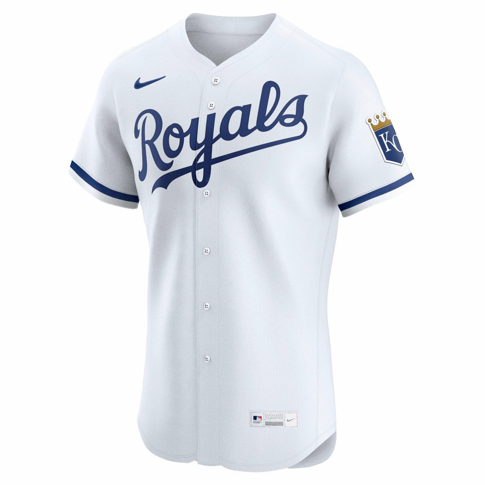White Kansas City Royals Nike Home Elite Jersey