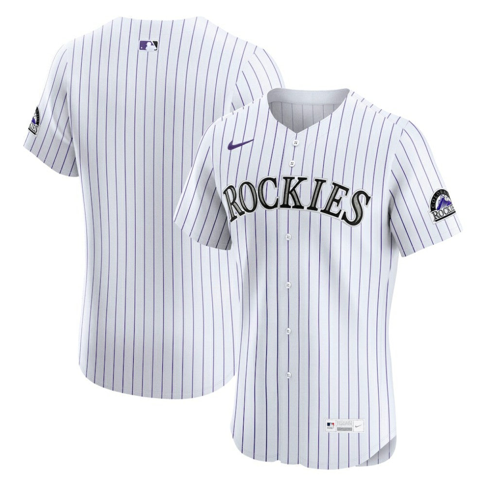White Colorado Rockies Nike Home Elite Jersey