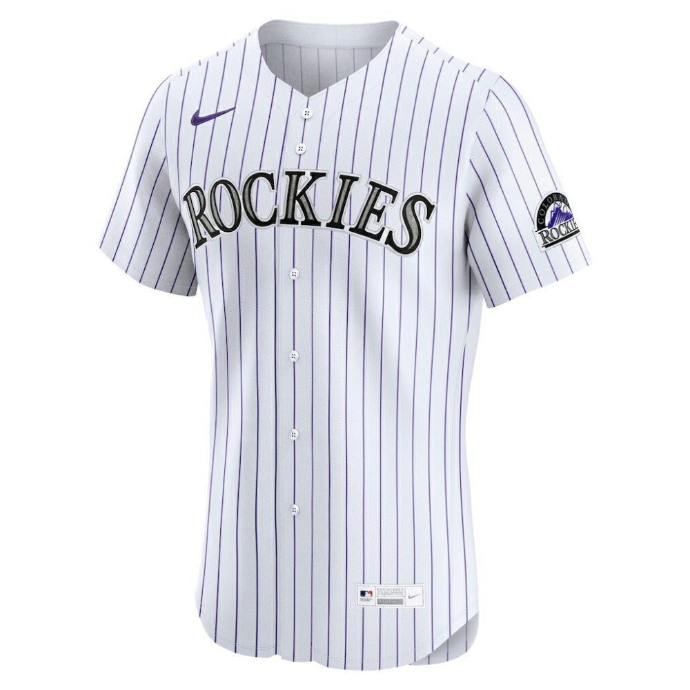 White Colorado Rockies Nike Home Elite Jersey