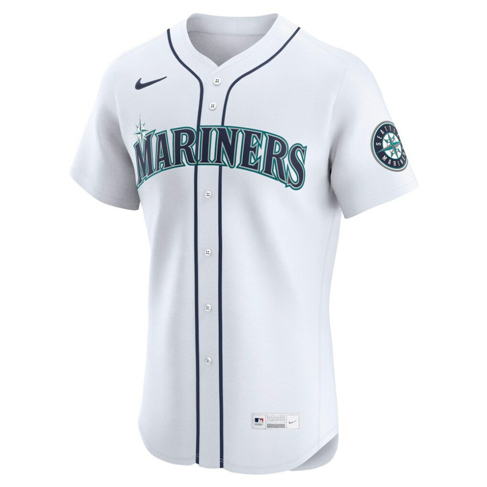White Julio Rodríguez Seattle Mariners Nike Home Elite Jersey