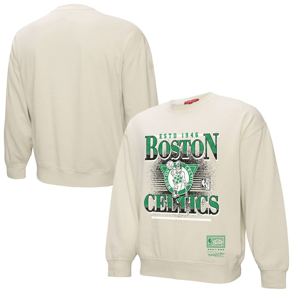 Mitchell & Ness Boston Celtics Women's Oversprayed Pullover Sweatshirt