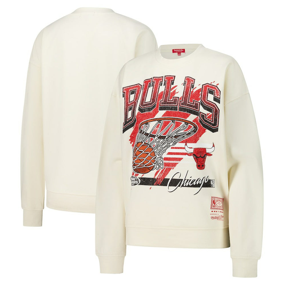 Mitchell & Ness Chicago Bulls Women's Brush Bucket Pullover Sweatshirt