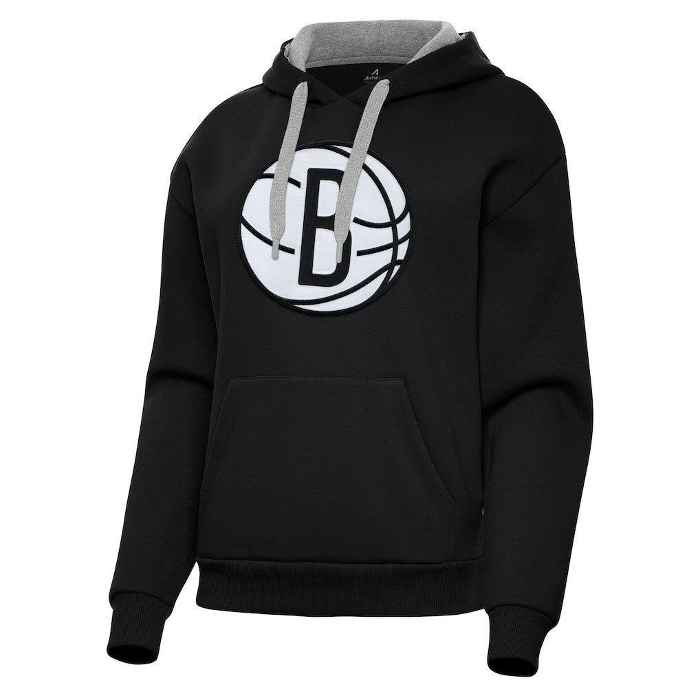 Brooklyn Nets Antigua Women's Victory Pullover Hoodie