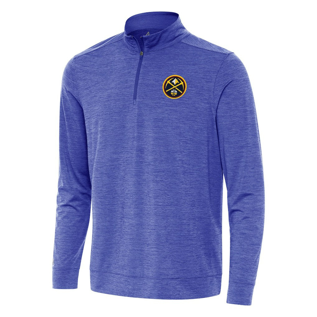 Denver Nuggets Antigua Bright Quarter-Zip Top sale