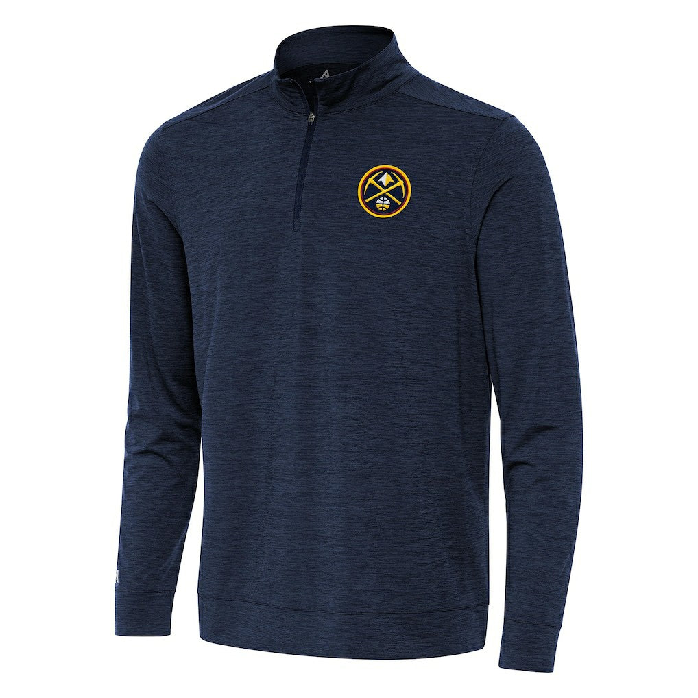 Denver Nuggets Antigua Bright Quarter-Zip Top sale