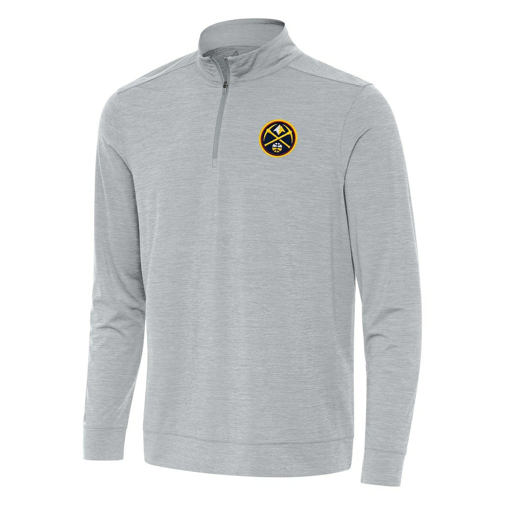 Denver Nuggets Antigua Bright Quarter-Zip Top sale