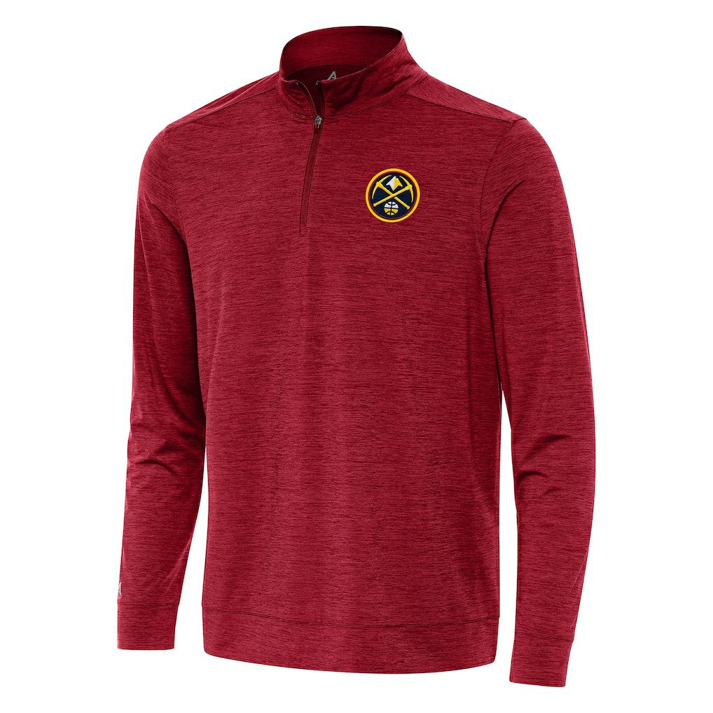 Denver Nuggets Antigua Bright Quarter-Zip Top sale