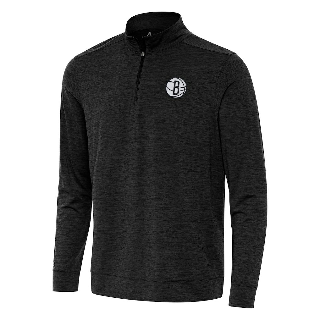 Brooklyn Nets Antigua Bright Quarter-Zip Top