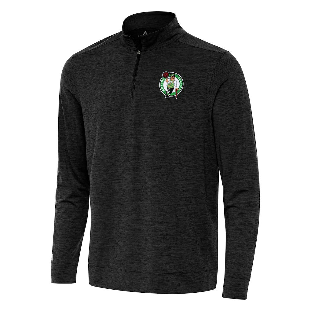 Boston Celtics Antigua Bright Quarter-Zip Top