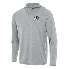 Brooklyn Nets Antigua Tidy Quarter-Zip Hoodie