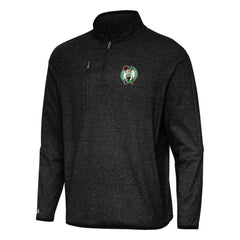 Boston Celtics Antigua Certain Quarter-Zip Tri-Blend Sweatshirt