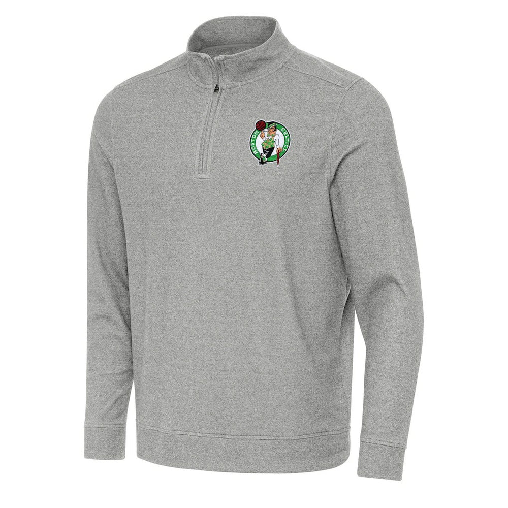 Boston Celtics Antigua Subtle Quarter-Zip Sweatshirt