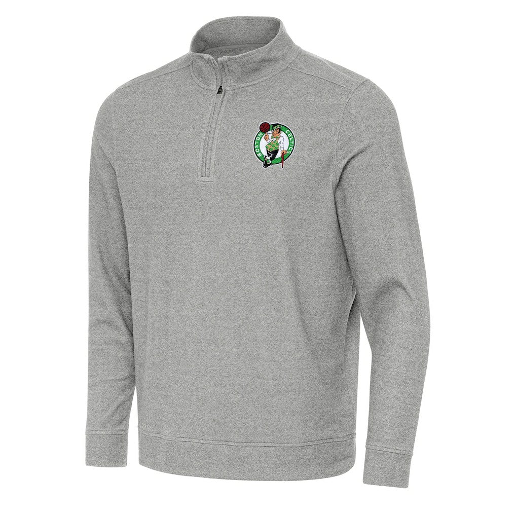 Boston Celtics Antigua Subtle Quarter-Zip Sweatshirt