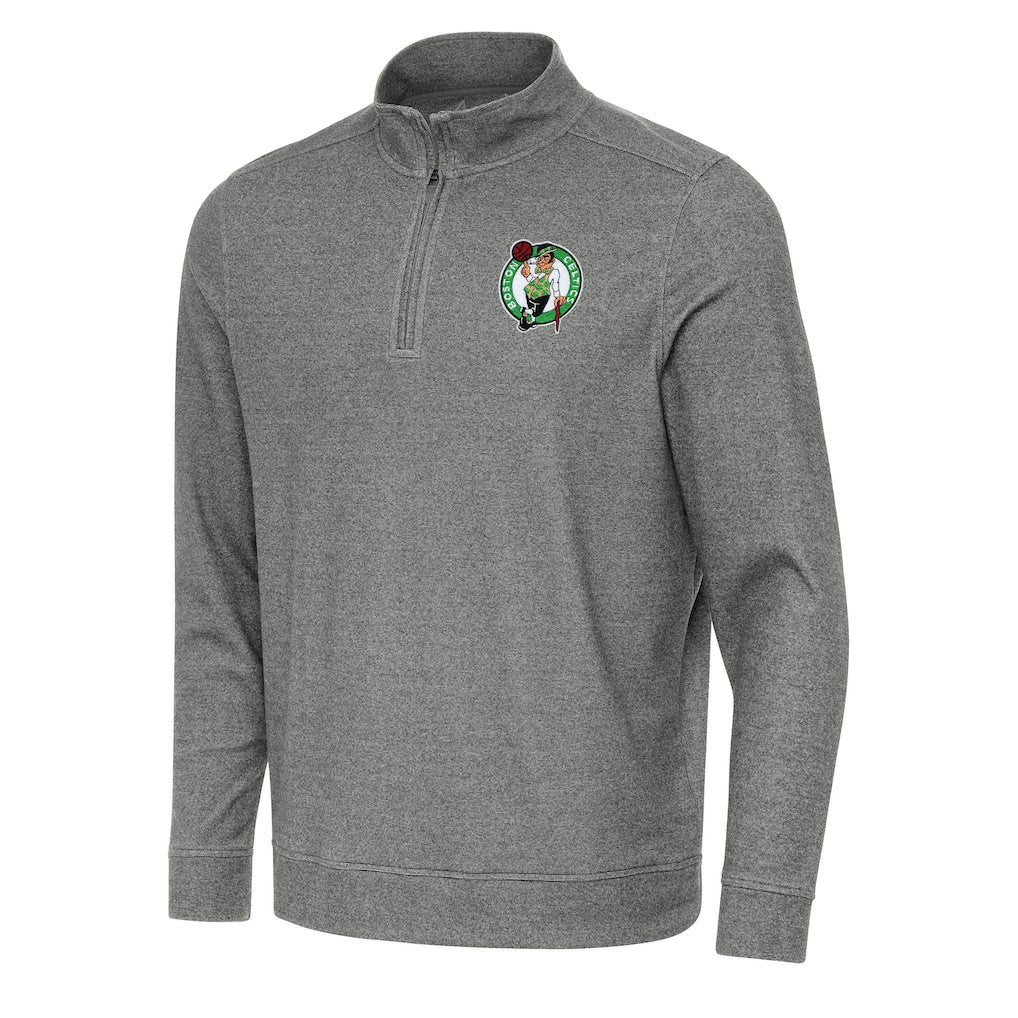 Boston Celtics Antigua Subtle Quarter-Zip Sweatshirt