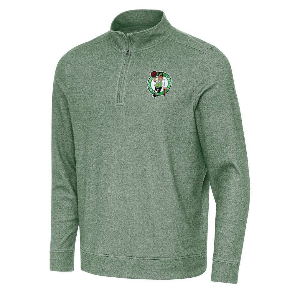 Boston Celtics Antigua Subtle Quarter-Zip Sweatshirt