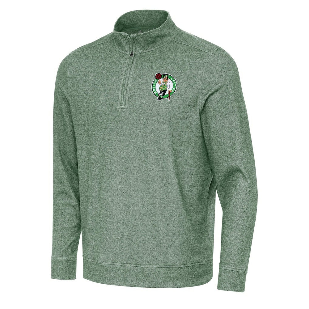 Boston Celtics Antigua Subtle Quarter-Zip Sweatshirt