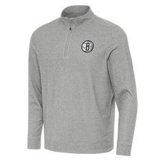 Brooklyn Nets Antigua Subtle Quarter-Zip Sweatshirt
