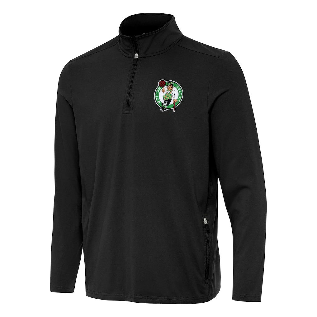Boston Celtics Antigua Perilous Quarter-Zip Sweatshirt
