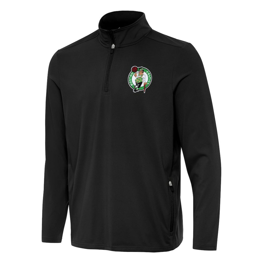 Boston Celtics Antigua Perilous Quarter-Zip Sweatshirt