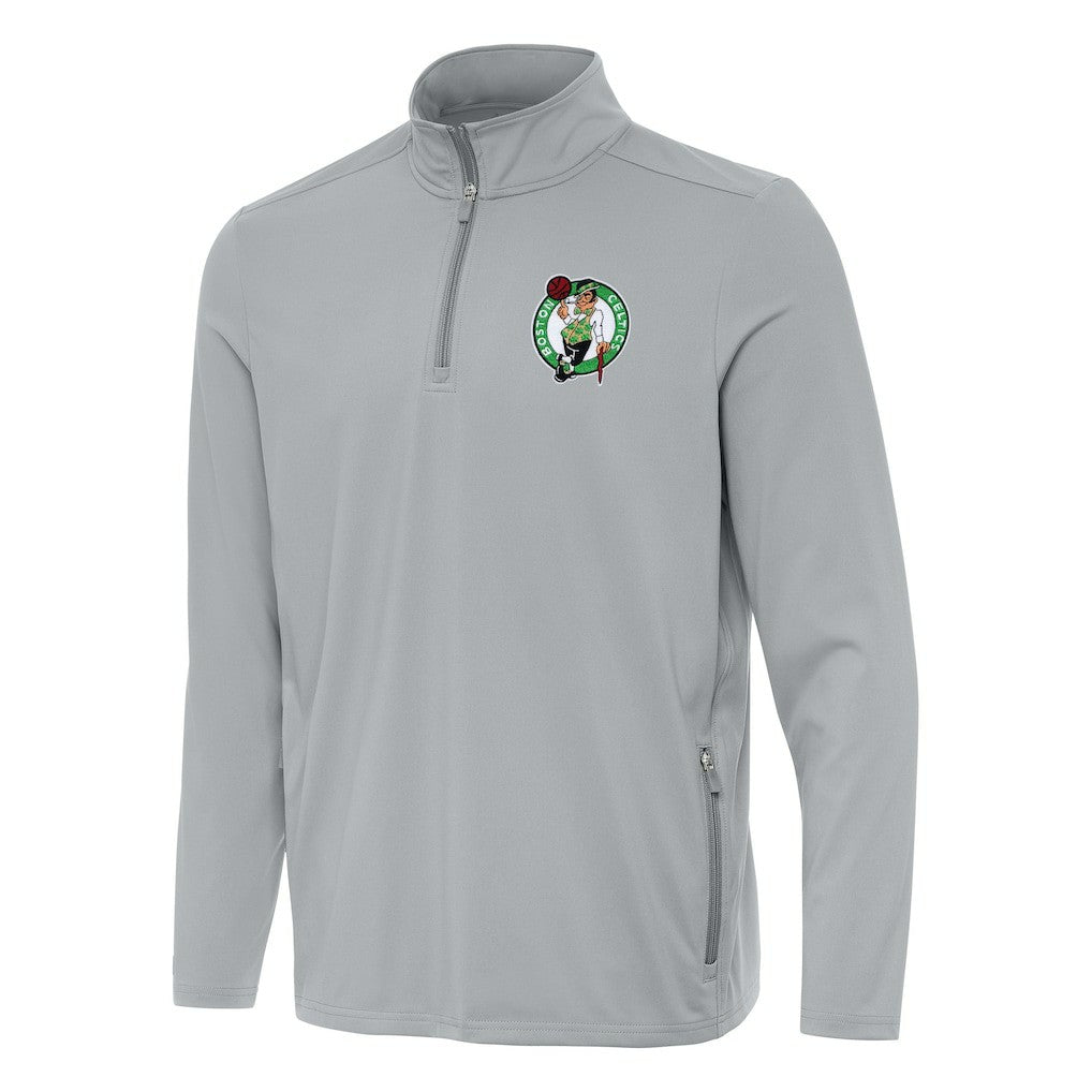 Boston Celtics Antigua Perilous Quarter-Zip Sweatshirt
