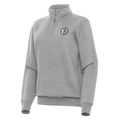 Brooklyn Nets Antigua Women's Victory Quarter-Zip Sweatshirt