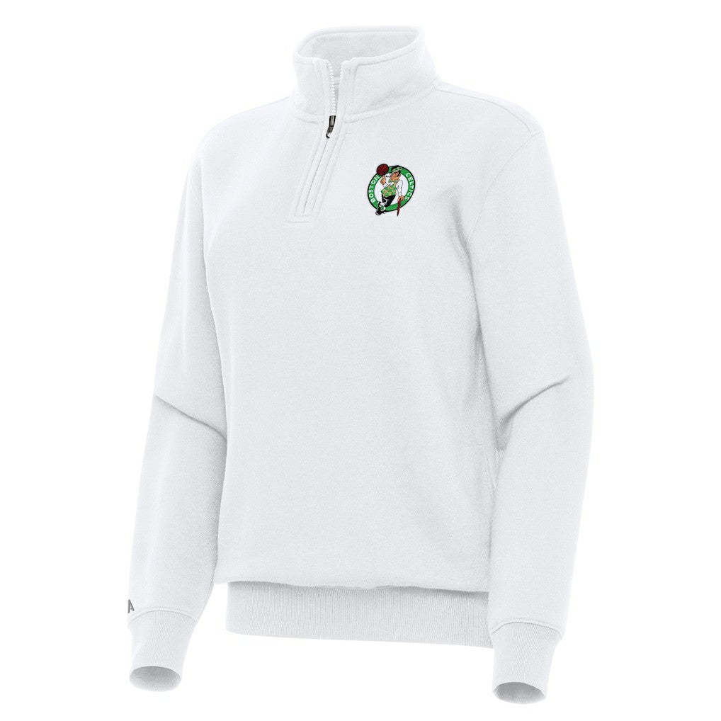 Boston Celtics Antigua Women's Victory Quarter-Zip Sweatshirt