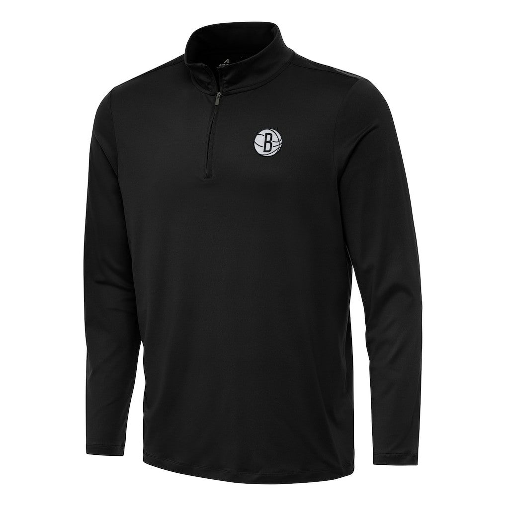 Brooklyn Nets Antigua Reprocess Quarter-Zip Top