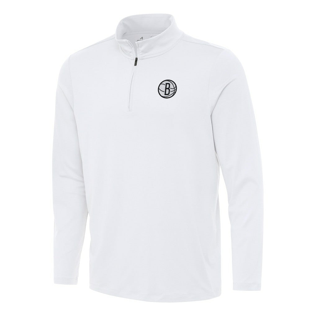 Brooklyn Nets Antigua Reprocess Quarter-Zip Top