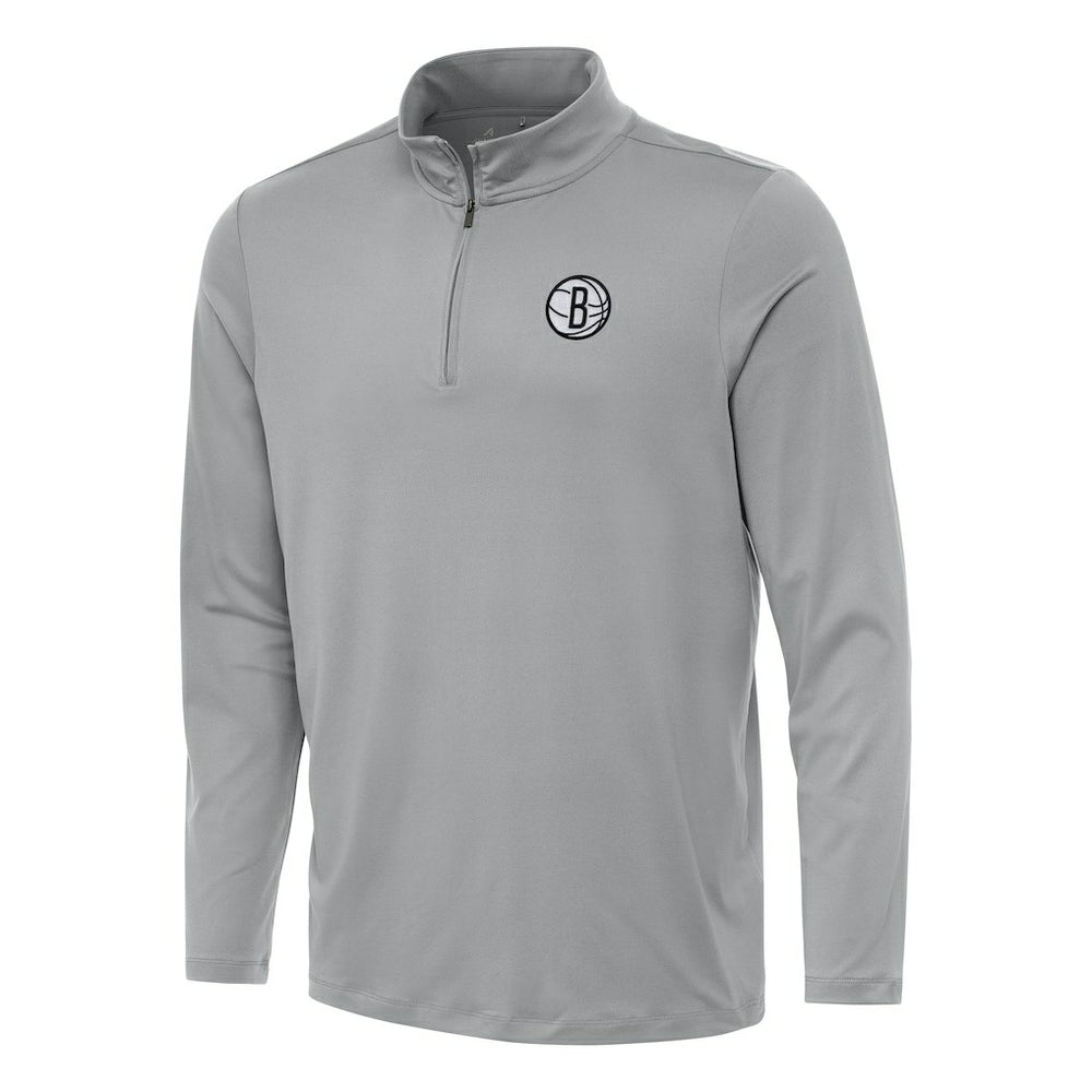 Brooklyn Nets Antigua Reprocess Quarter-Zip Top