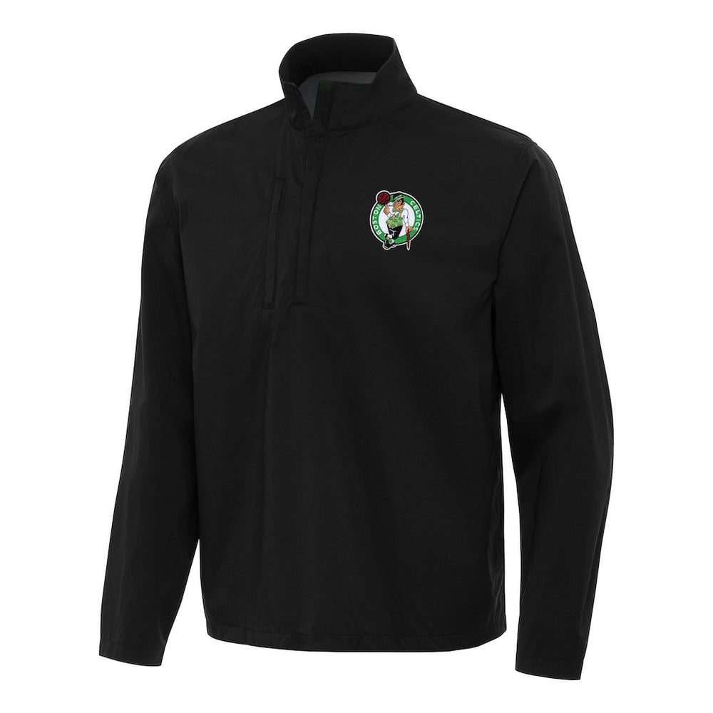 Boston Celtics Antigua Brisk Quarter-Zip Windbreaker