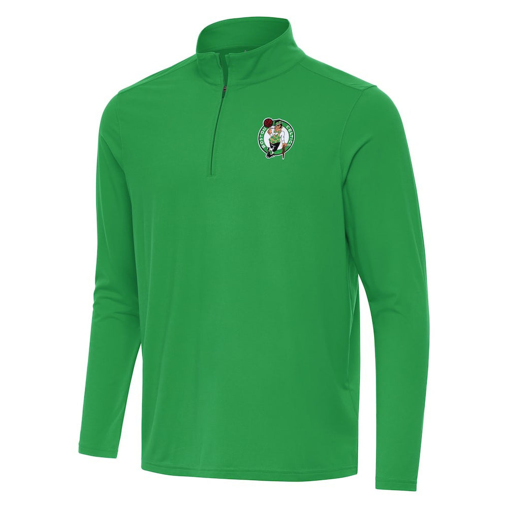 Boston Celtics Antigua Intent Quarter-Zip Top