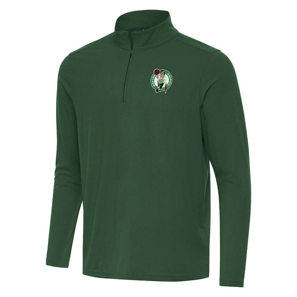Boston Celtics Antigua Intent Quarter-Zip Top