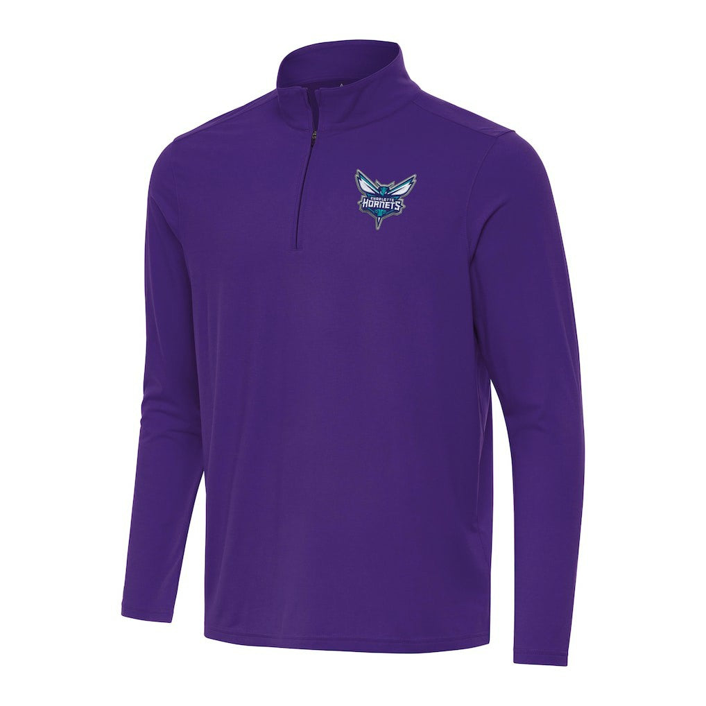 Charlotte Hornets Antigua Intent Quarter-Zip Top