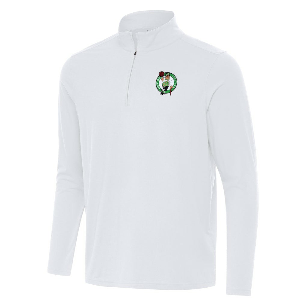 Boston Celtics Antigua Intent Quarter-Zip Top