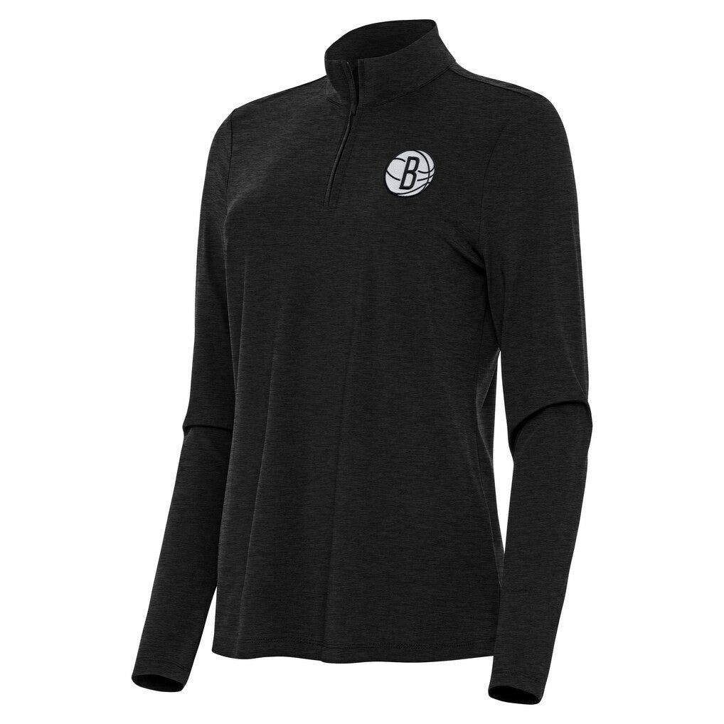 Brooklyn Nets Antigua Women's Bright Quarter-Zip Top