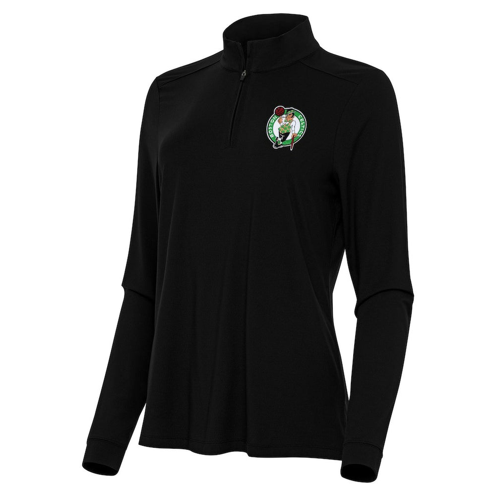 Boston Celtics Antigua Women's Intent Quarter-Zip Top