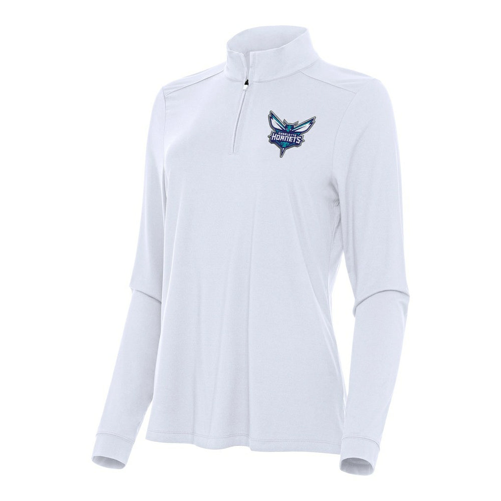 Charlotte Hornets Antigua Women's Intent Quarter-Zip Top