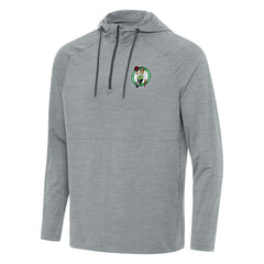 Boston Celtics Antigua Spikes Raglan Quarter-Zip Hoodie