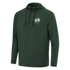 Boston Celtics Antigua Spikes Raglan Quarter-Zip Hoodie